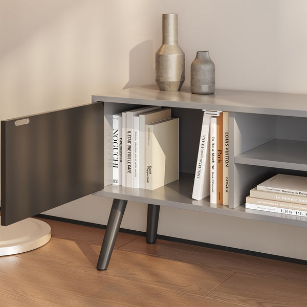 Mobile Porta TV Eskilstuna a 2 Ante e Ripiani 120 x 30 x 47 cm [en.casa]