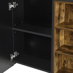 Armadietto da Muro Harstad per Bagno con Specchio Anta e Ripiani Laterali 64x80x20 cm - Vari Colori [en.casa]