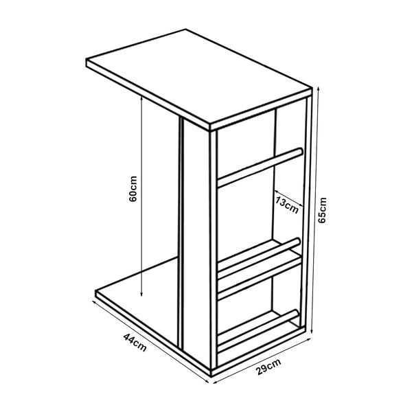 Tavolino laterale Siikainen [en.casa]