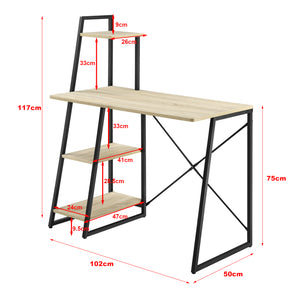 Scrivania Aalborg 117x102x50 cm in vari colori en.casa