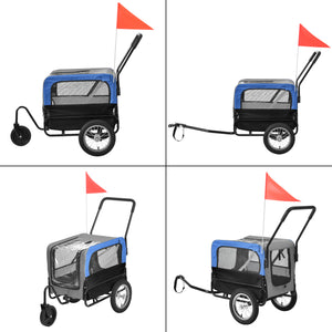 Rimorchio per biciclette Max. 20 kg Trasporto cani Impermeabile pro.tec