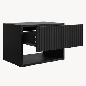 Set di 2 Comodini Sospesi Nand Mobili Notte da Parete con Cassetto [en.casa]