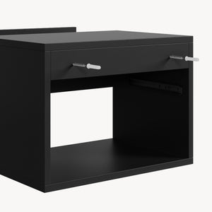 Set di 2 Comodini Sospesi Nand Mobili Notte da Parete con Cassetto [en.casa]
