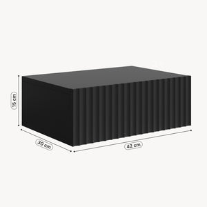 Comodino Sospeso da Parete Nand con Cassetto [en.casa]