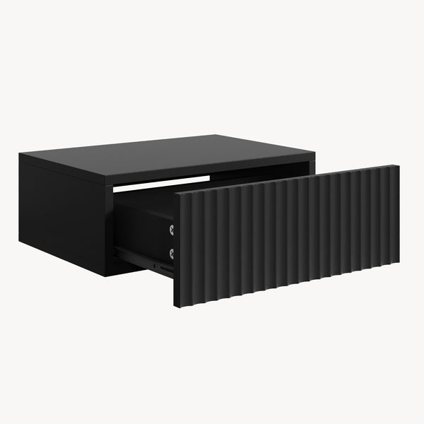 Comodino Sospeso da Parete Nand con Cassetto [en.casa]