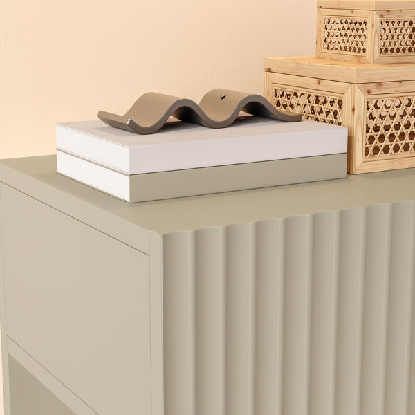Comodino Sospeso da Parete Nand con Cassetto [en.casa]
