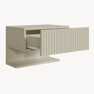 Comodino Sospeso da Parete Nand con Cassetto [en.casa]