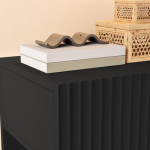Comodino Sospeso da Parete Nand con Cassetto [en.casa]