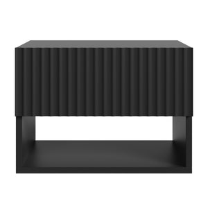 Comodino Sospeso da Parete Nand con Cassetto [en.casa]