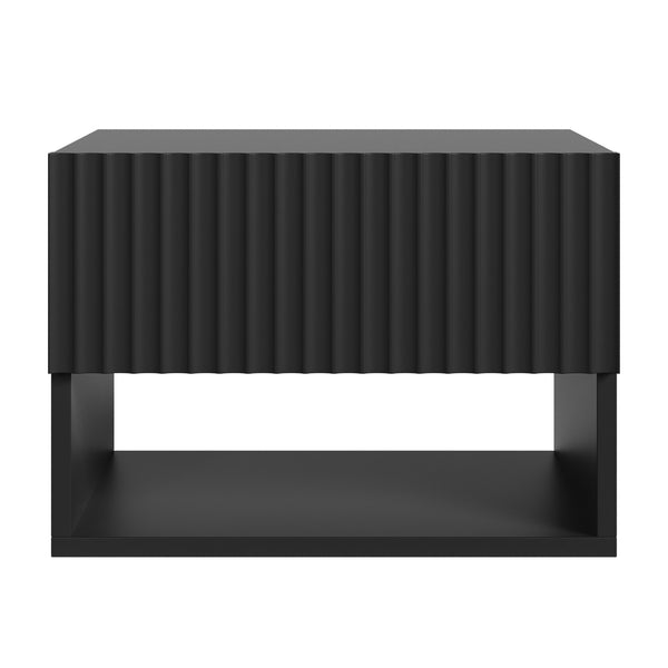 Comodino Sospeso da Parete Nand con Cassetto [en.casa]