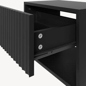 Comodino Sospeso da Parete Nand con Cassetto [en.casa]