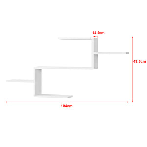 Mensola da Parete Flekkefjord con 5 Ripiani 104 x 15 x 50 cm [en.casa]