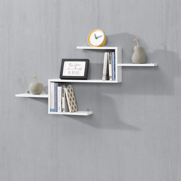 Mensola da Parete Flekkefjord con 5 Ripiani 104 x 15 x 50 cm [en.casa]