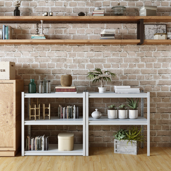 Scaffale portapacchi Austrheim 90x40x183cm in vari colori [en.casa]