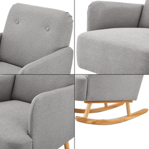 Poltrona a dondolo Postau in vari colori [en.casa]