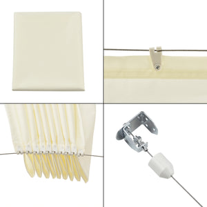 Tenda a Vela per Uso Esterno Parasole Richiudibile Tenda Rettangolare Ombreggiante Antivento Impermeabile con Protezione Raggi UV - Vari Colori e Misure