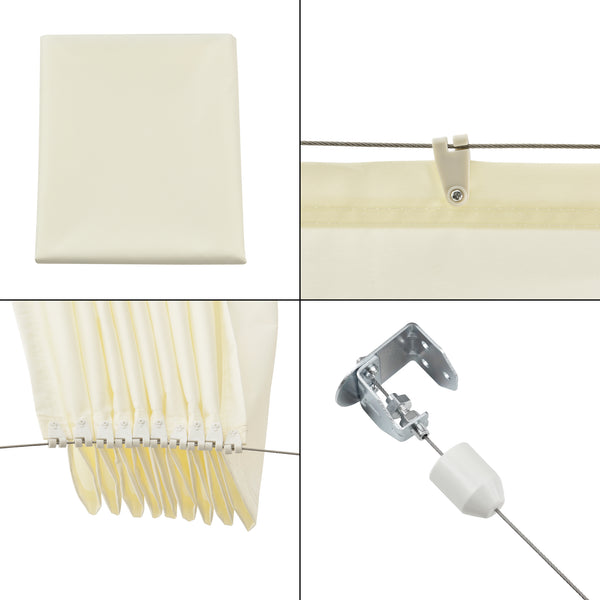 Tenda a Vela per Uso Esterno Parasole Richiudibile Tenda Rettangolare Ombreggiante Antivento Impermeabile con Protezione Raggi UV - Vari Colori e Misure