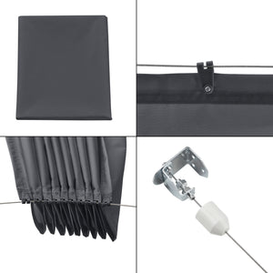 Tenda a Vela per Uso Esterno Parasole Richiudibile Tenda Rettangolare Ombreggiante Antivento Impermeabile con Protezione Raggi UV - Vari Colori e Misure