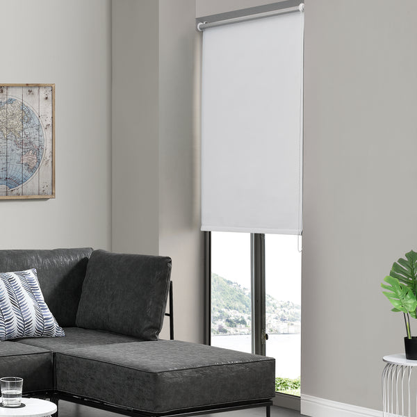 [neu.haus] Tenda a rullo con corda [15 grandezze][3 colori] protezione sole e luce - senza trapanazione