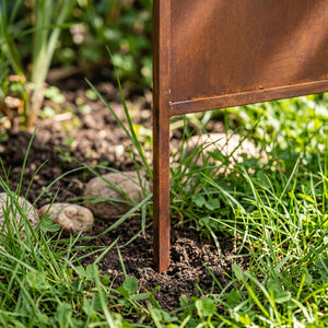 Pali da giardino Irsina set da 2 pezzi 160x50 cm acciaio Corten ruggine nobile [casa.pro]