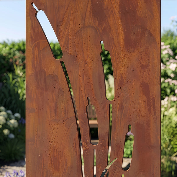 Pali da giardino Irsina set da 2 pezzi 160x50 cm acciaio Corten ruggine nobile [casa.pro]