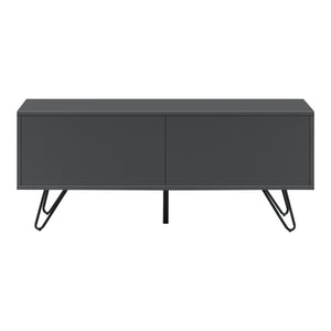 Comò con 2 Ante - Apertura Push-to-Open, Gambe in Metallo - Mobiletto Multiuso per Camera/Ufficio (AxLaxP) 46,5 x 110 x 30 cm - Mobile Porta TV con Supporto fino a 20 kg - Vari Colori