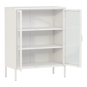 Sideboard Fauske con ante in vetro in diversi colori [en.casa]