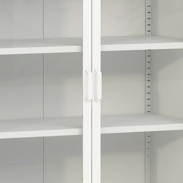 Sideboard Fauske con ante in vetro in diversi colori [en.casa]