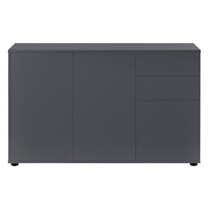 Credenza Paarl Comò con 2 Cassetti e 3 Ante per Soggiorno Camera da Letto [en.casa]