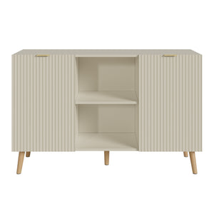 Credenza Nand Madia con Ante Scanalate 120x40x76 cm [en.casa] 