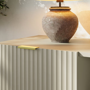 Credenza Nand Madia con Ante Scanalate 120x40x76 cm [en.casa] 