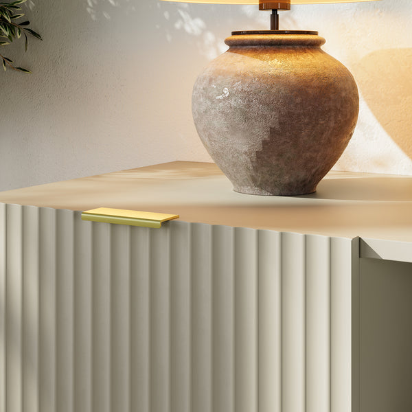 Credenza Nand Madia con Ante Scanalate 120x40x76 cm [en.casa] 