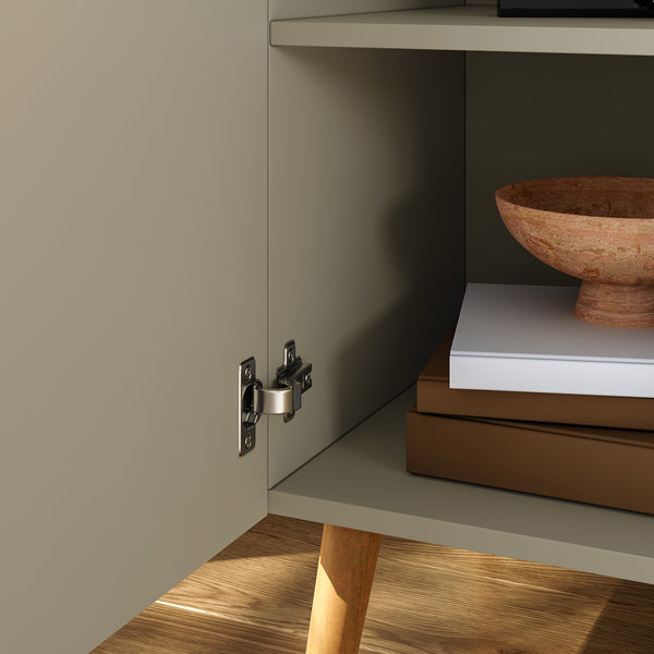 Credenza Nand Madia con Ante Scanalate 120x40x76 cm [en.casa] 