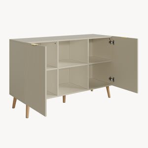 Credenza Nand Madia con Ante Scanalate 120x40x76 cm [en.casa] 