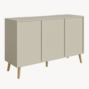 Credenza Nand Madia con Ante Scanalate 120x40x76 cm [en.casa] 