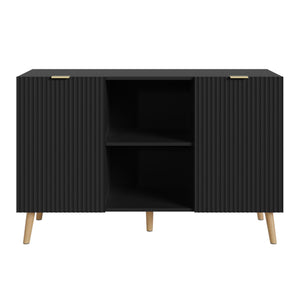 Credenza Nand Madia con Ante Scanalate 120x40x76 cm [en.casa] 