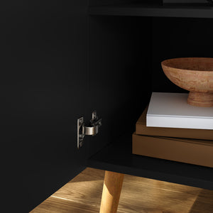 Credenza Nand Madia con Ante Scanalate 120x40x76 cm [en.casa] 