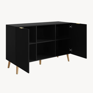 Credenza Nand Madia con Ante Scanalate 120x40x76 cm [en.casa] 