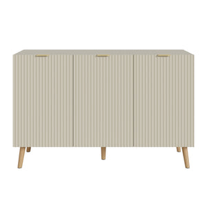 Credenza Nand Madia con Ante Scanalate 120x40x76 cm [en.casa] 
