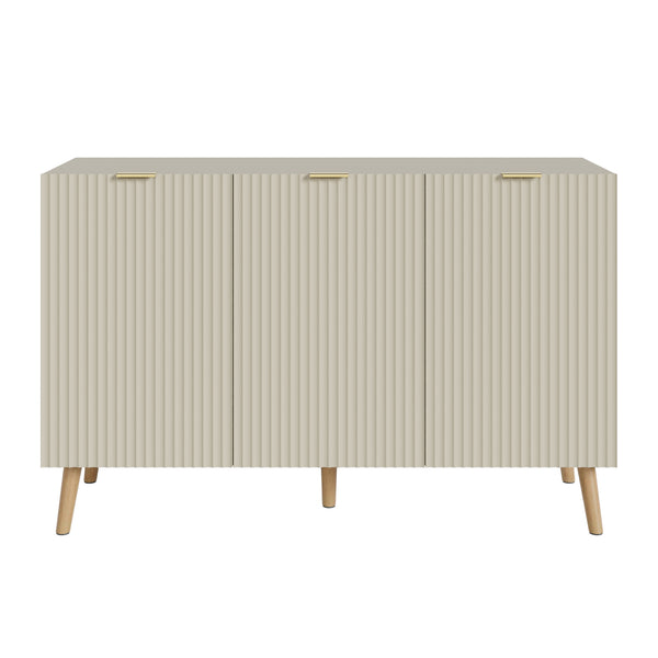 Credenza Nand Madia con Ante Scanalate 120x40x76 cm [en.casa] 