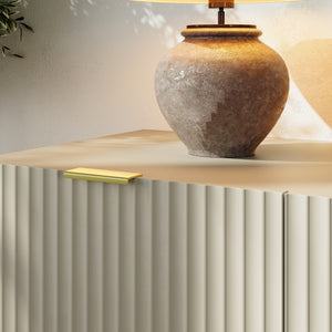Credenza Nand Madia con Ante Scanalate 120x40x76 cm [en.casa] 