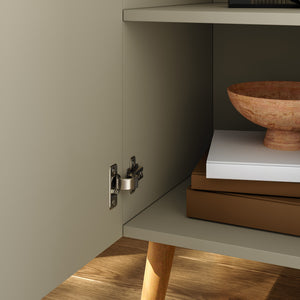 Credenza Nand Madia con Ante Scanalate 120x40x76 cm [en.casa] 