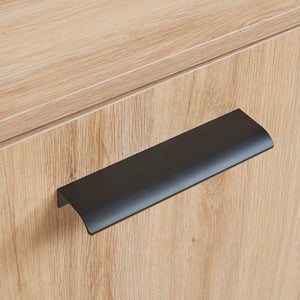 Credenza Noppen con Cassetti e Ante Mobile Contenitore - Effetto Rovere - Varie Misure [en.casa]