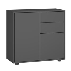 Comò Paarl con 2 Ante e 2 Cassetti 74x79x36 cm [en.casa] 
