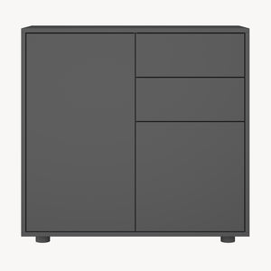 Comò Paarl con 2 Ante e 2 Cassetti 74x79x36 cm [en.casa] 
