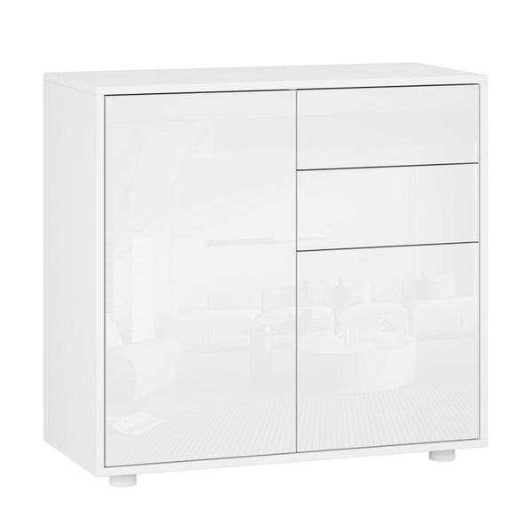 Comò Paarl con 2 Ante e 2 Cassetti 74x79x36 cm [en.casa] 