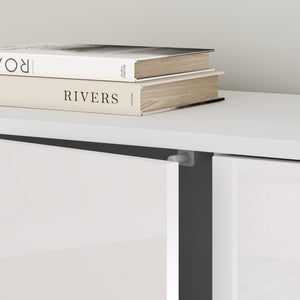 Comò Paarl con 2 Ante e 2 Cassetti 74x79x36 cm [en.casa] 