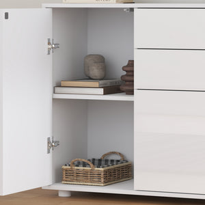 Comò Paarl con 2 Ante e 2 Cassetti 74x79x36 cm [en.casa] 
