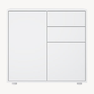 Comò Paarl con 2 Ante e 2 Cassetti 74x79x36 cm [en.casa] 