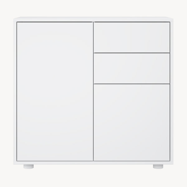 Comò Paarl con 2 Ante e 2 Cassetti 74x79x36 cm [en.casa] 